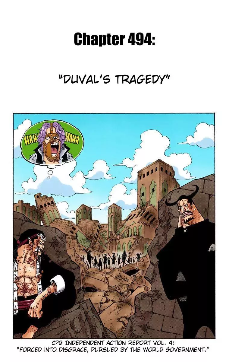 Read One Piece Chapter 494 - Duval's Tragedy Online