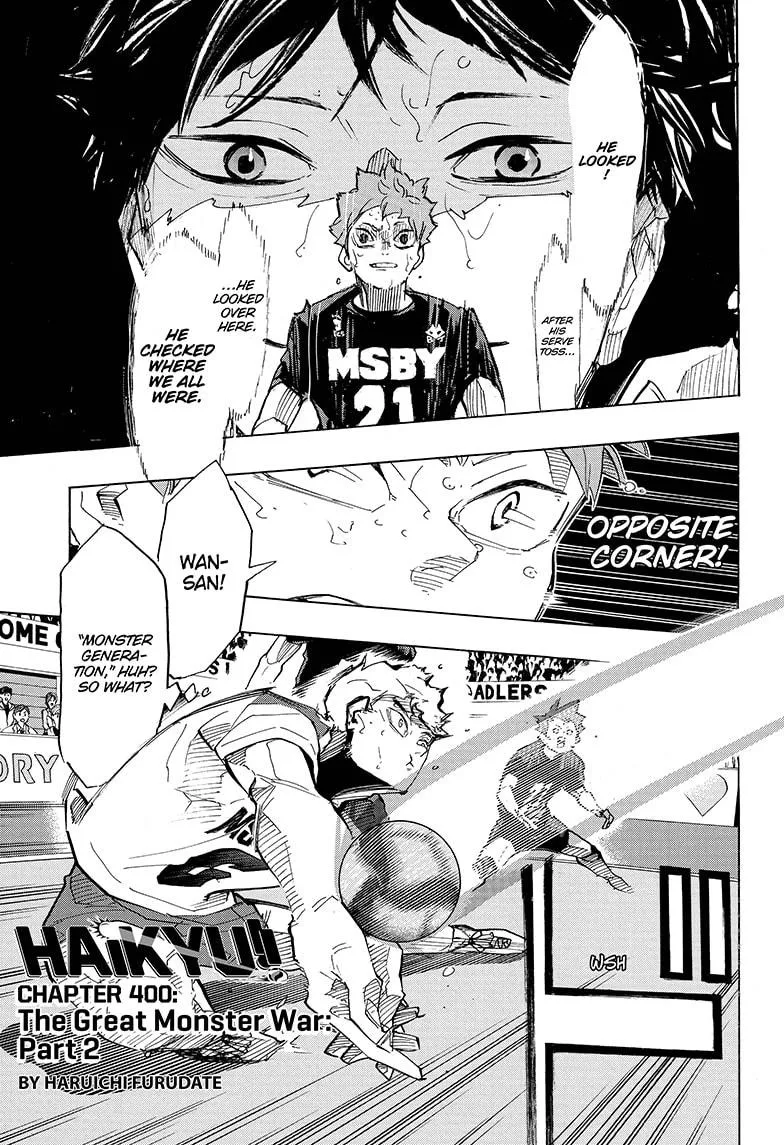 Read Haikyu!! Chapter 400 Online