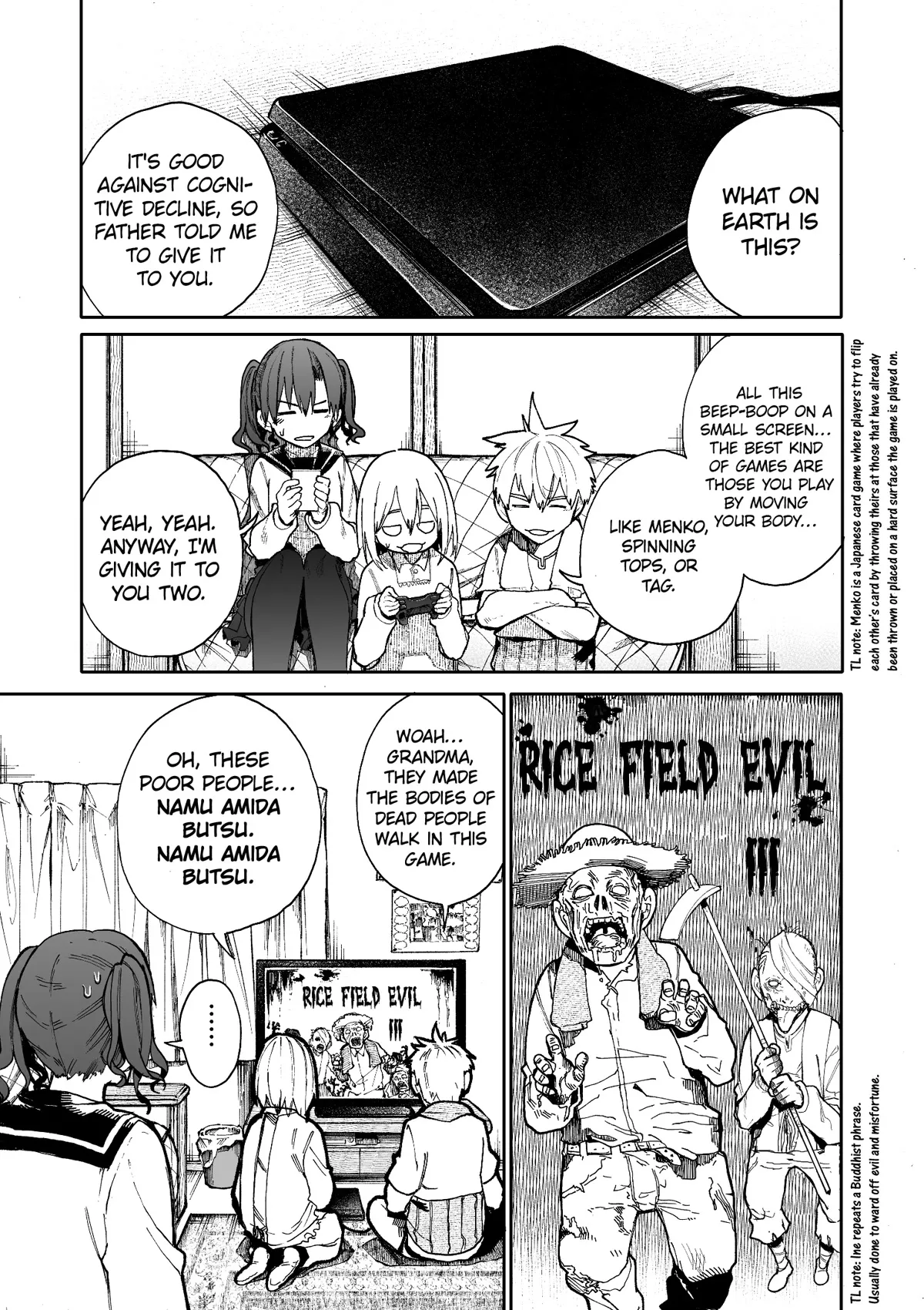 Read A Story About a Grandpa and Grandma Who Returned Back to Their Youth Chapter 68 - Rice Field Evil Online