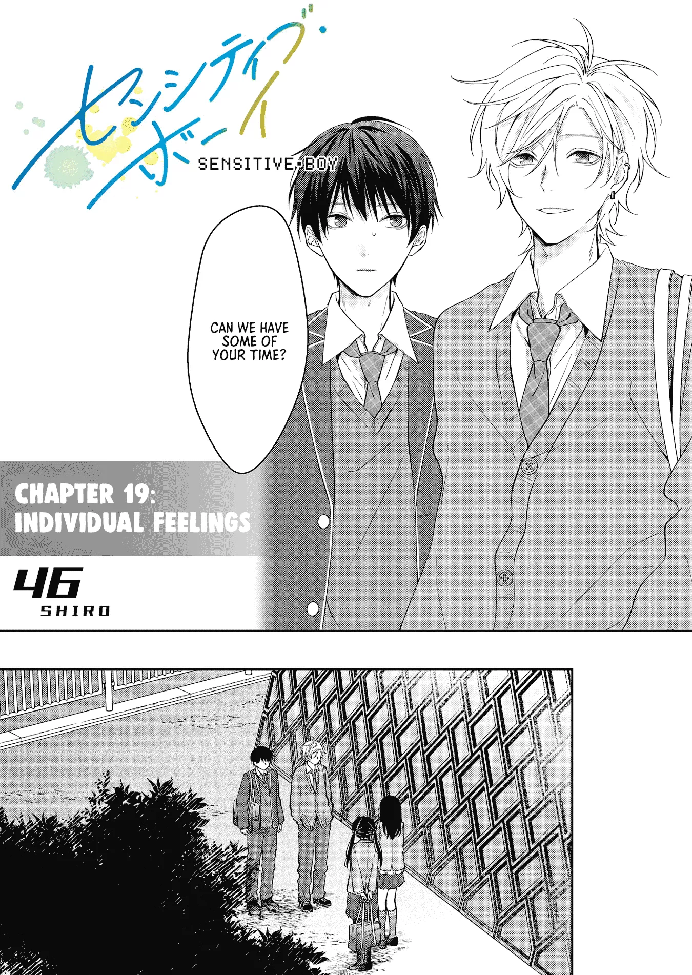 Read Sensitive Boy Chapter 19 - Individual Feelings Online