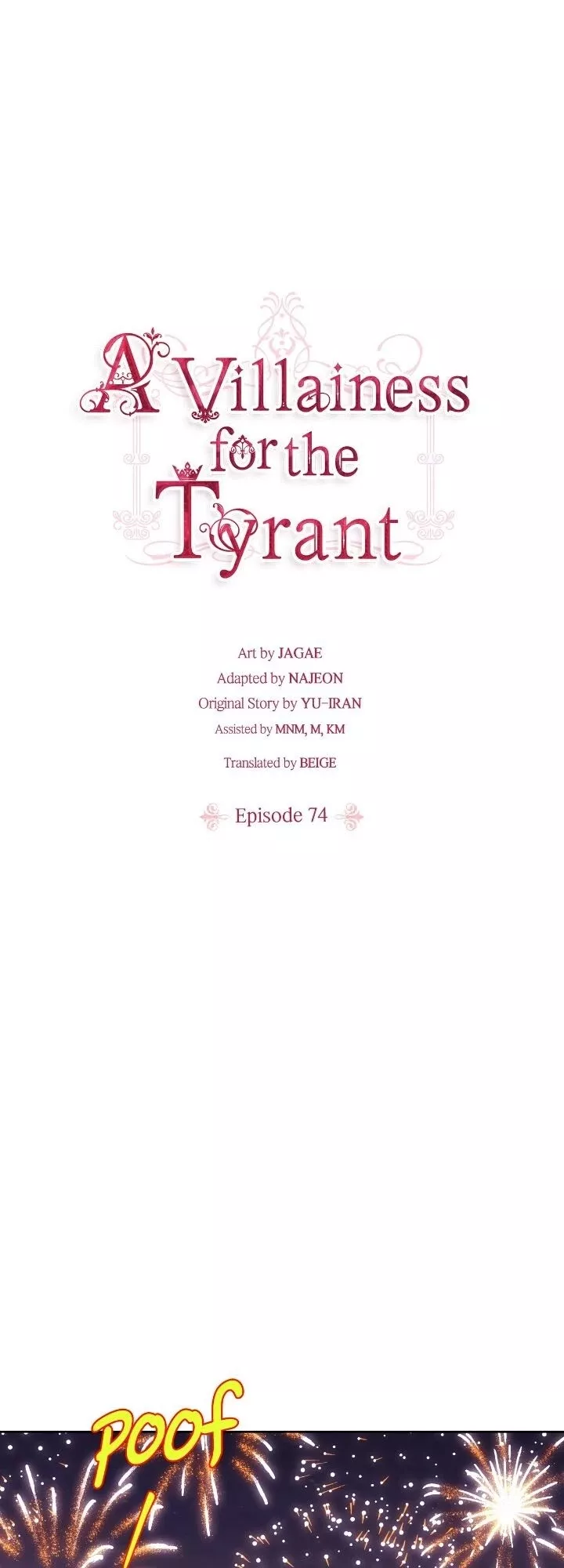 Read A Villainess for the Tyrant Chapter 74 Online