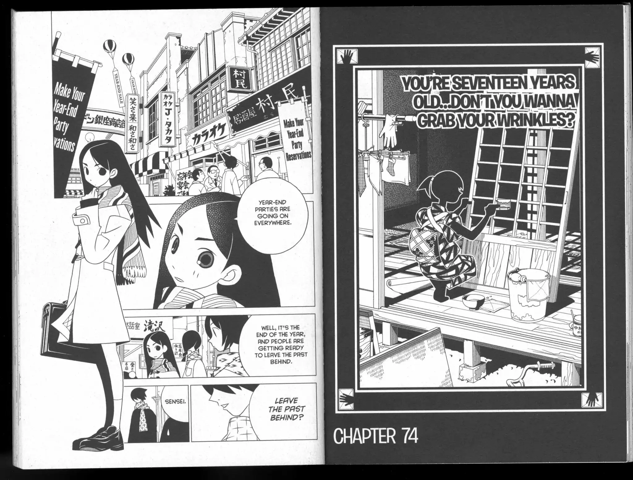 Read Sayonara Zetsubou Sensei Chapter 74 - You're Seventeen Years Old...Don't You Wanna Grab Your Wrinkles? Online
