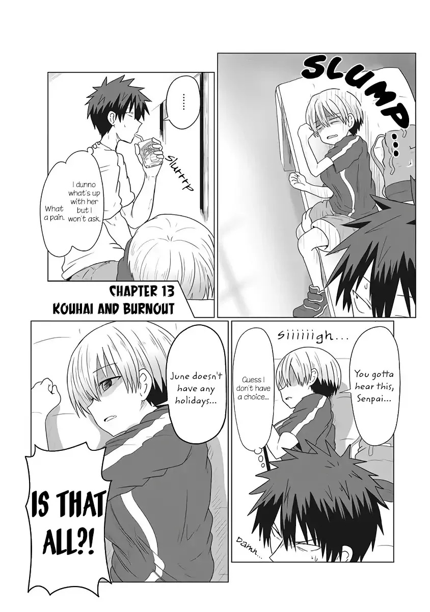 Read Uzaki-chan wa Asobitai! Chapter 13 - Kouhai and Burnout Online