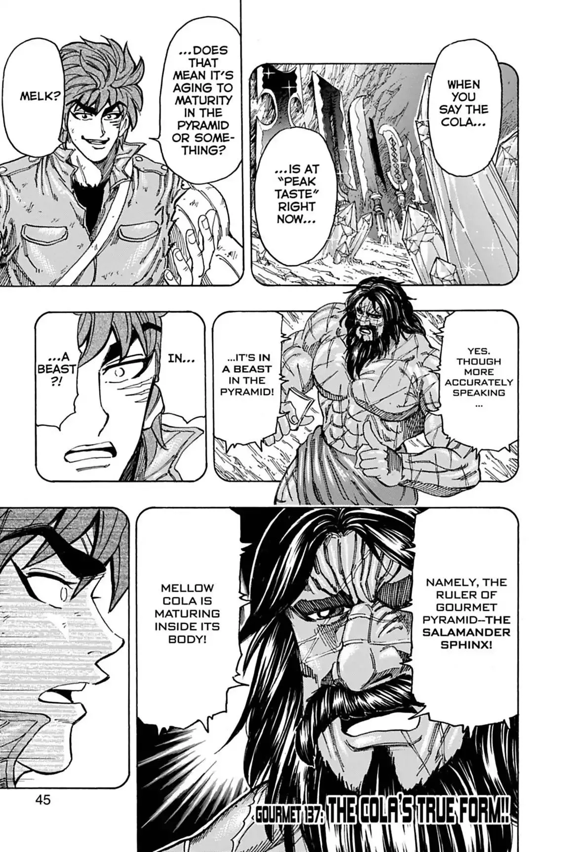 Read Toriko Chapter 137 - Vol.16 Gourmet 137: The Cola's True Form!! Online