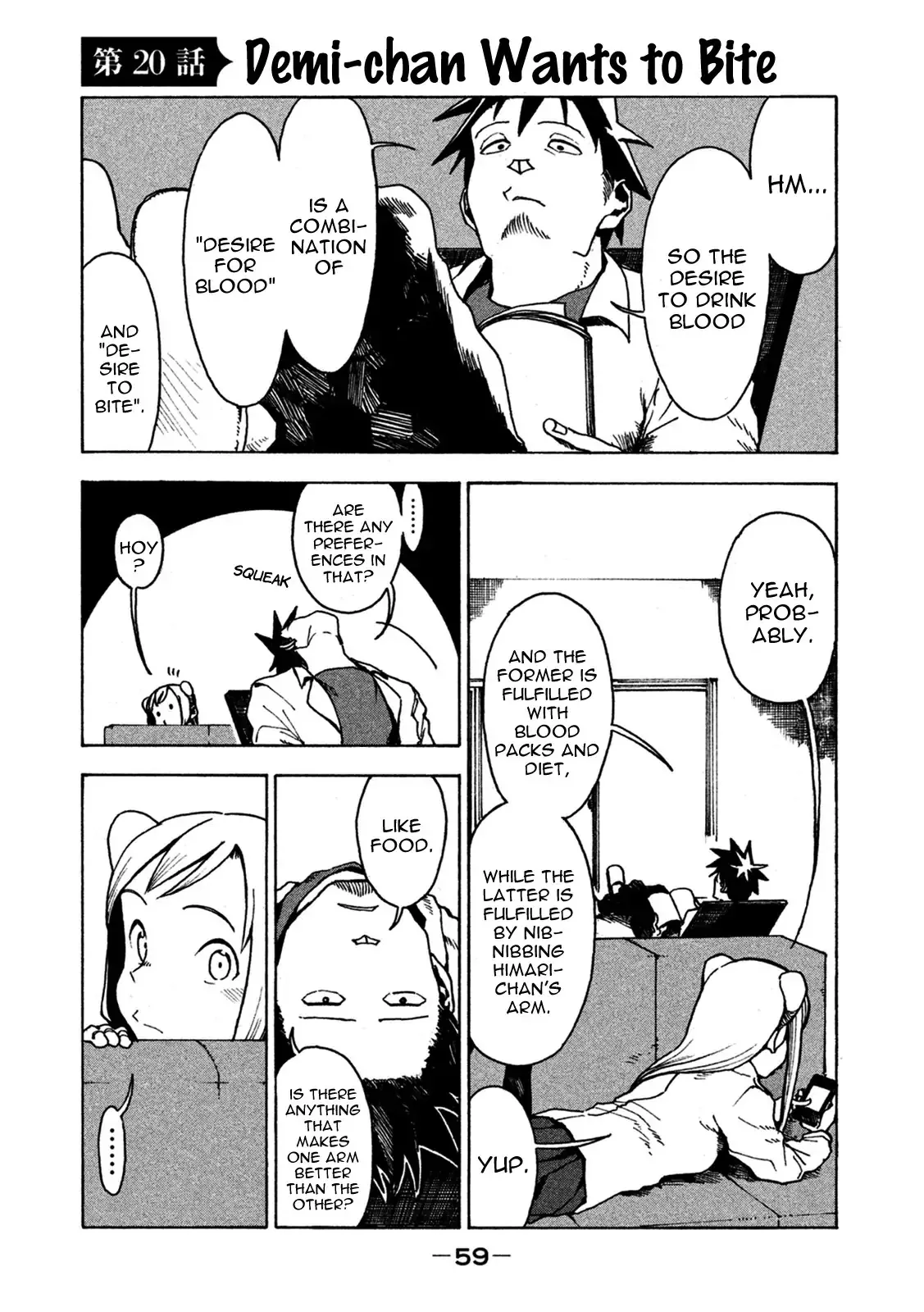 Read Ajin-chan wa Kataritai Chapter 20 - Demi-chan Wants to Bite Online