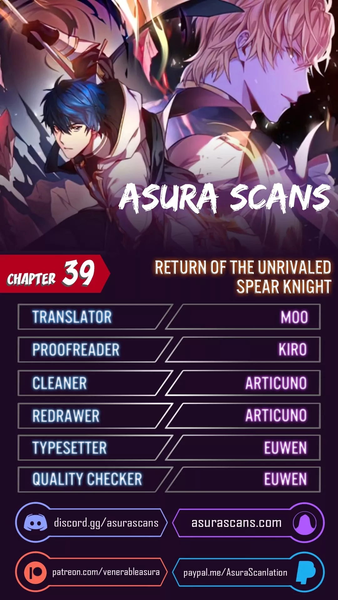 Read Return of the Legendary Spear Knight Chapter 39 Online