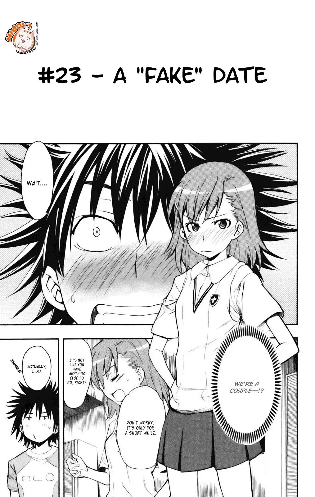 Read To Aru Majutsu no Kinsho Mokuroku Chapter 23 - A ''Fake'' Date Online