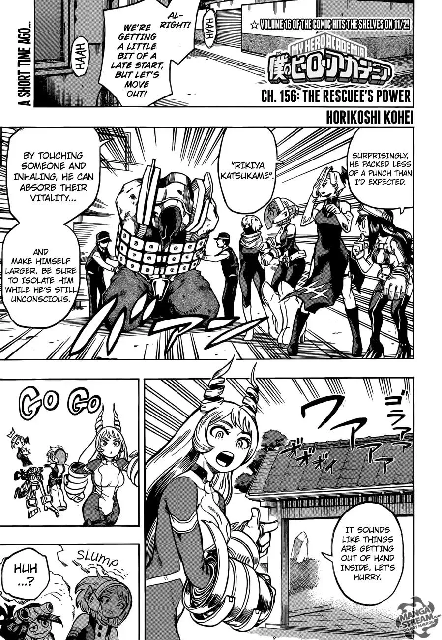 Read Boku no Hero Academia Chapter 156 - The Rescuee's Power Online