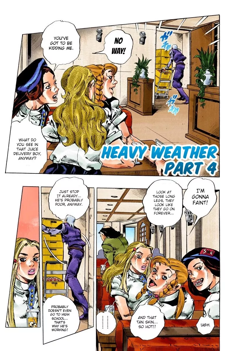 Read JoJo’s Bizarre Adventure Part 6: Stone Ocean Chapter 128 - Heavy Weather Part 4 Online