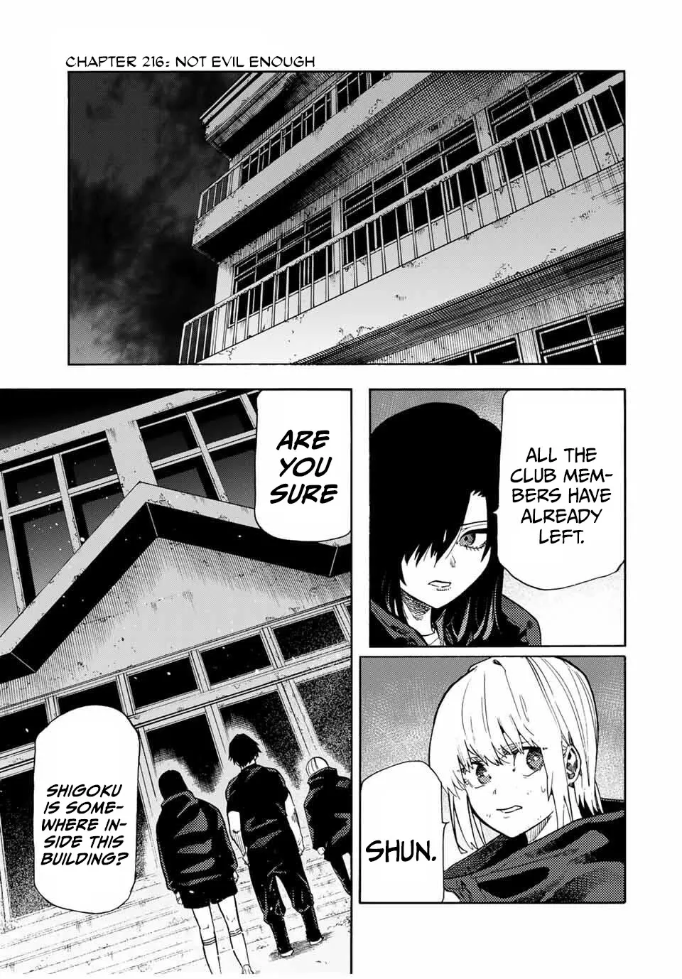 Read Juujika no Rokunin Chapter 216 - Not Evil Enough Online