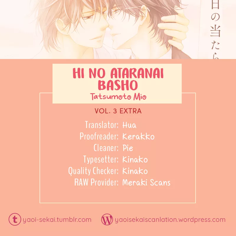 Read Hi no Ataranai Basho Chapter 12.5 - Volume 3 extra [END] Online