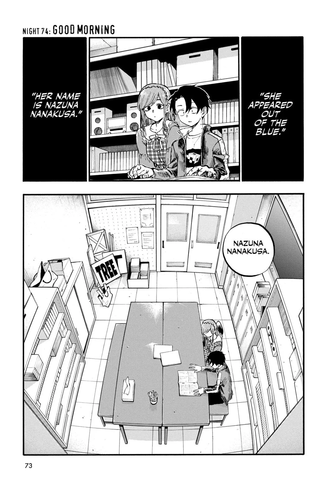 Read Yofukashi no Uta Chapter 74 Online