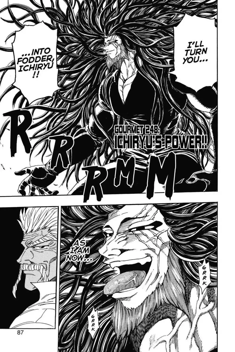 Read Toriko Chapter 248 - Vol.28 Gourmet 248: Ichiryu's Power!! Online