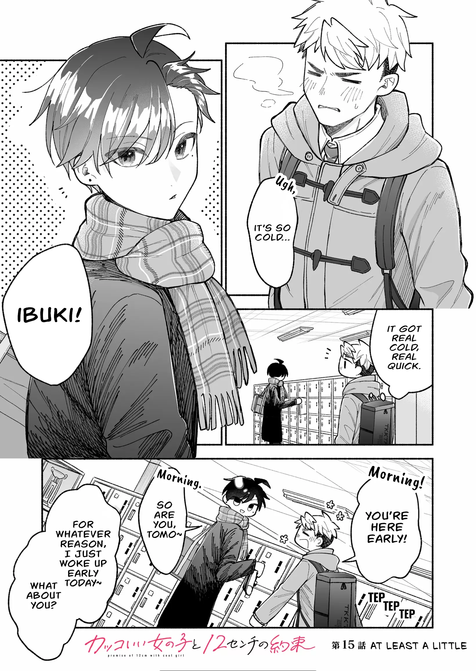 Read Kakkoii Onnanoko to 12-centi no Yakusoku Chapter 15 - At least a little Online