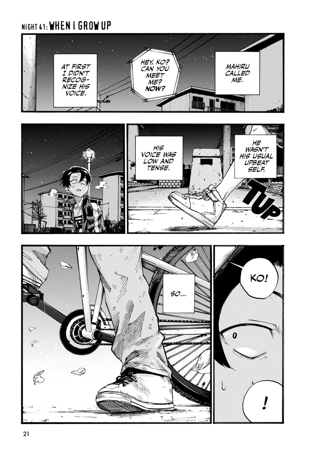 Read Yofukashi no Uta Chapter 41 Online