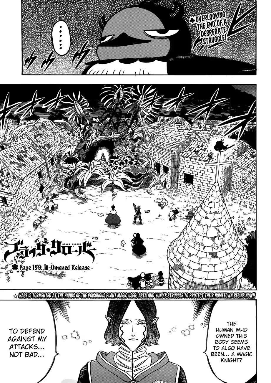 Read Black Clover Chapter 159 - Ill-Omened Release Online