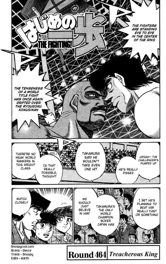 Read Hajime no Ippo Chapter 464 - Treacherous king Online