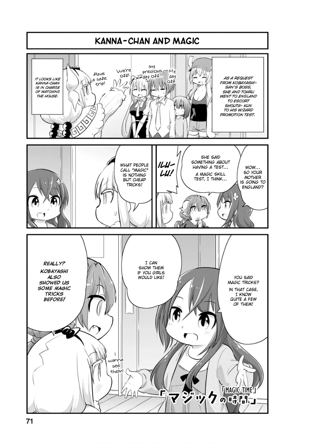 Read Kobayashi-san Chi no Maid Dragon: Kanna no Nichijou Chapter 46 - Magic Time Online