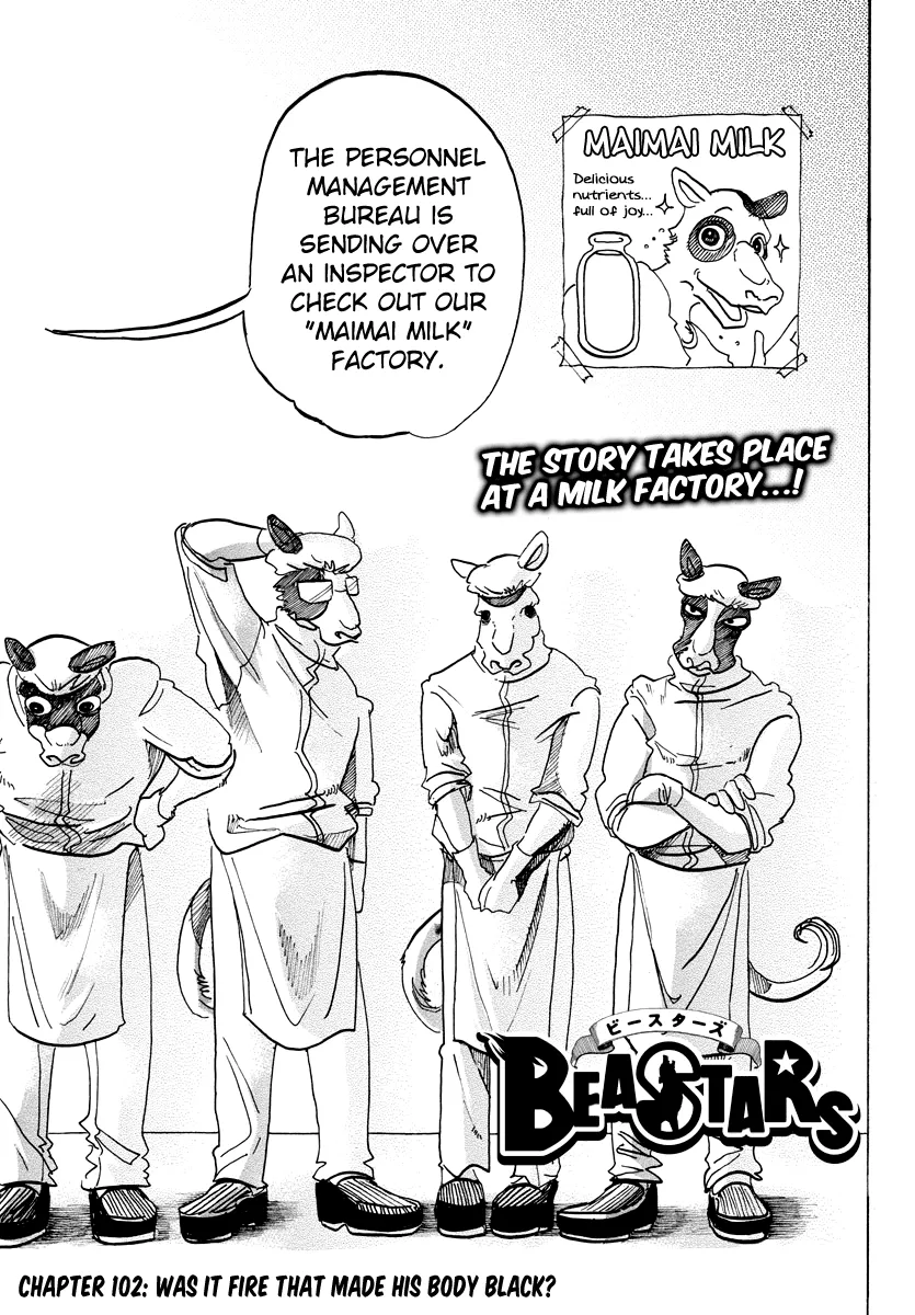 Read Beastars Chapter 102 - Was It Fire That Made His Body Black? Online