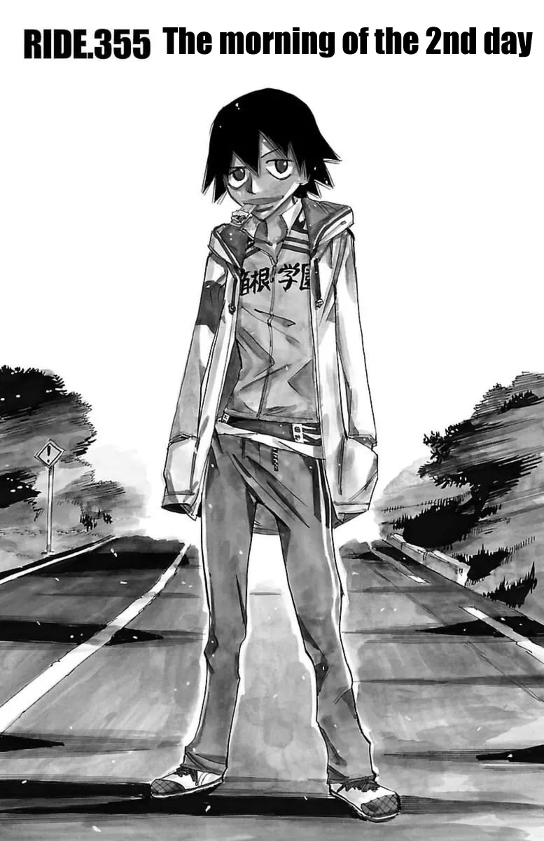 Read Yowamushi Pedal Chapter 355 - The morning of the 2nd day Online