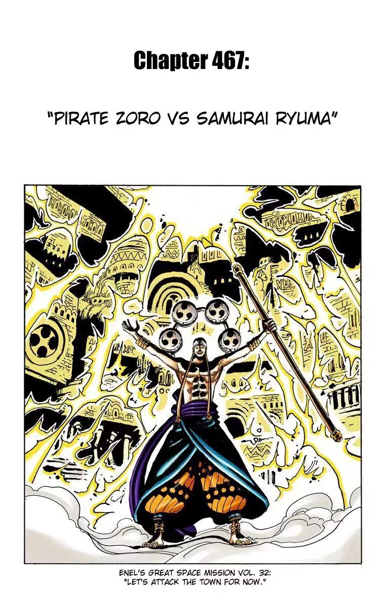 Read One Piece Chapter 467 - Pirate Zoro vs Samurai Ryuma Online