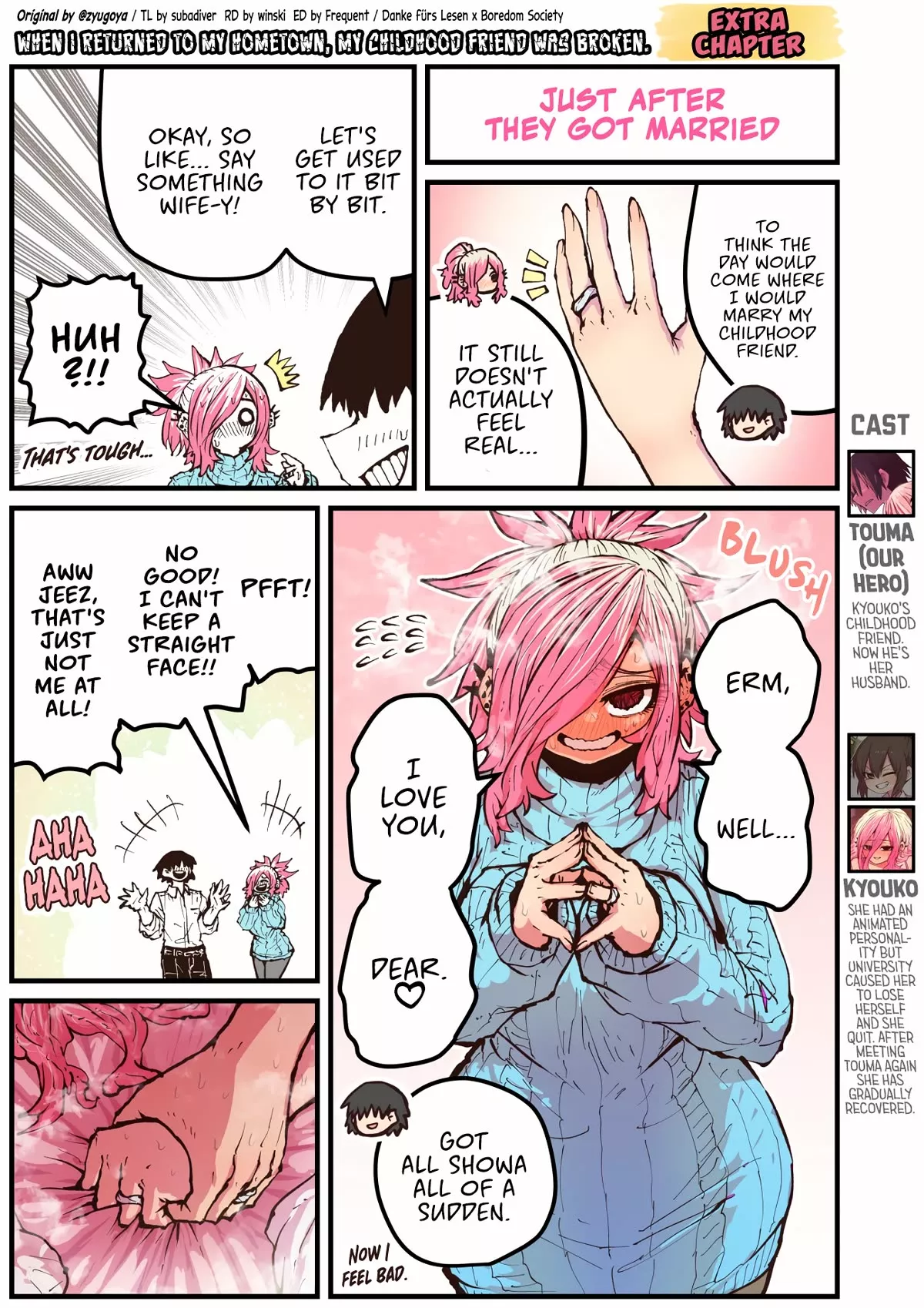 Read When I Returned to My Hometown, My Childhood Friend was Broken Chapter 47.5 Online