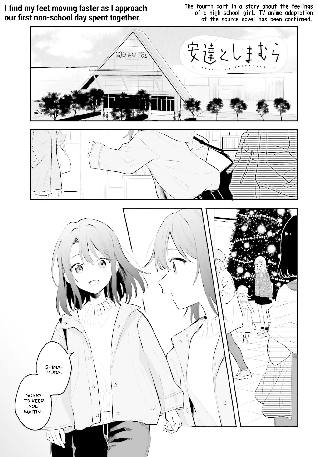 Read Adachi to Shimamura (Moke Yuzuhara) Chapter 5 - Isosceles Triangle 2 Online