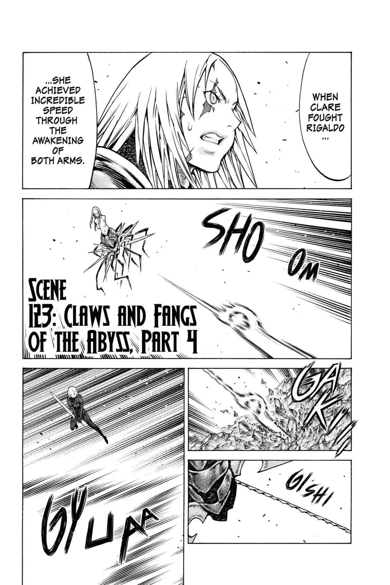 Read Claymore Chapter 123 - Vol.22 Scene 123: Claws and Fangs of the Abyss, Part 4 Online