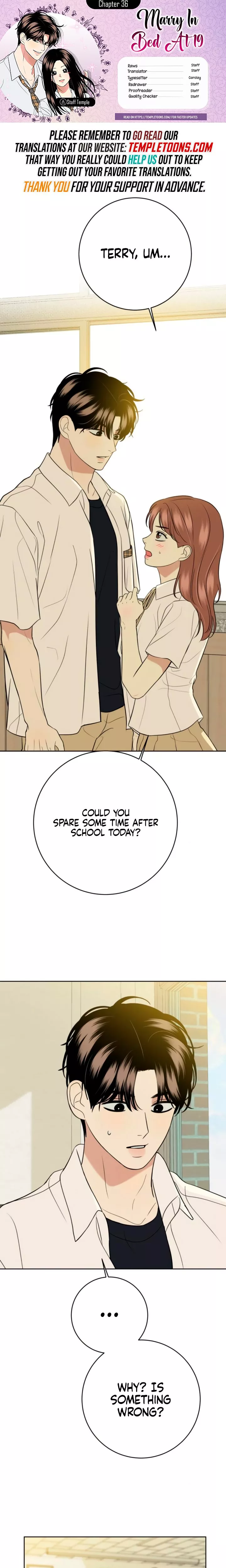 Read Marry In Bed at 19 Chapter 36 Online