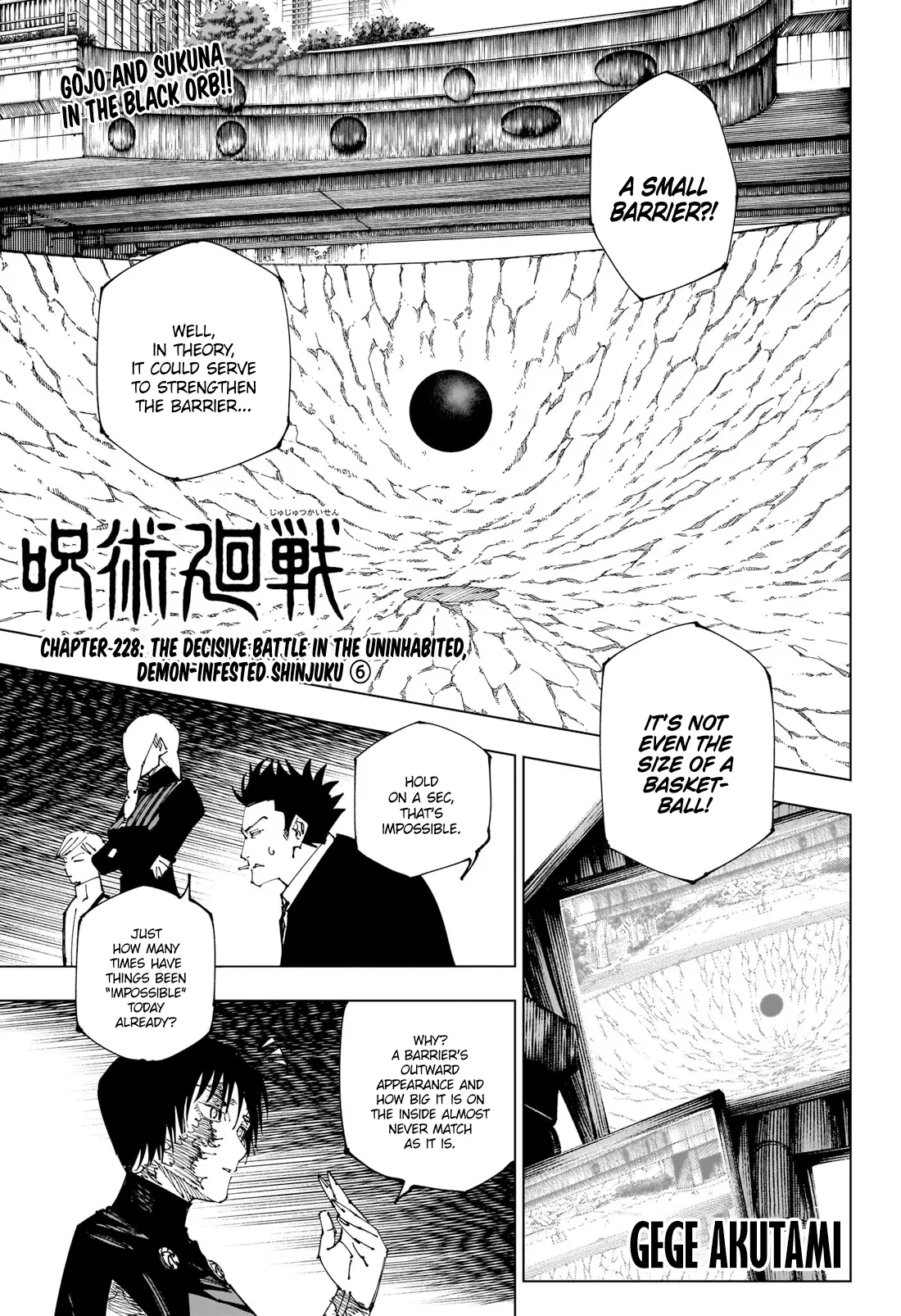 Read Jujutsu Kaisen Chapter 228 Online