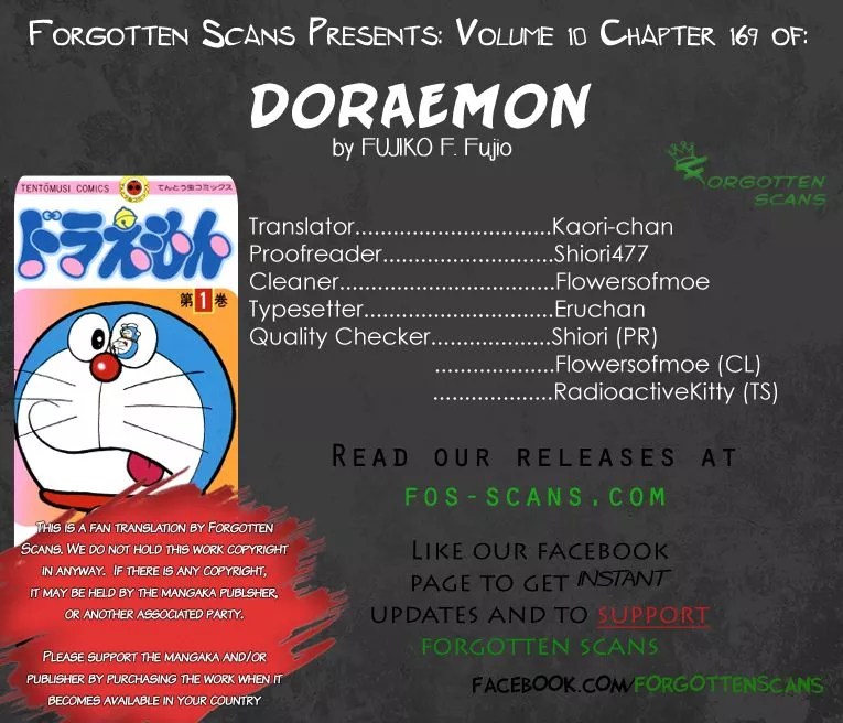 Read Doraemon Chapter 169 Online