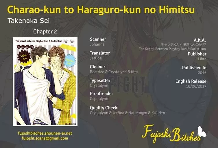 Read Charao-kun to Haraguro-kun no Himitsu Chapter 2 Online