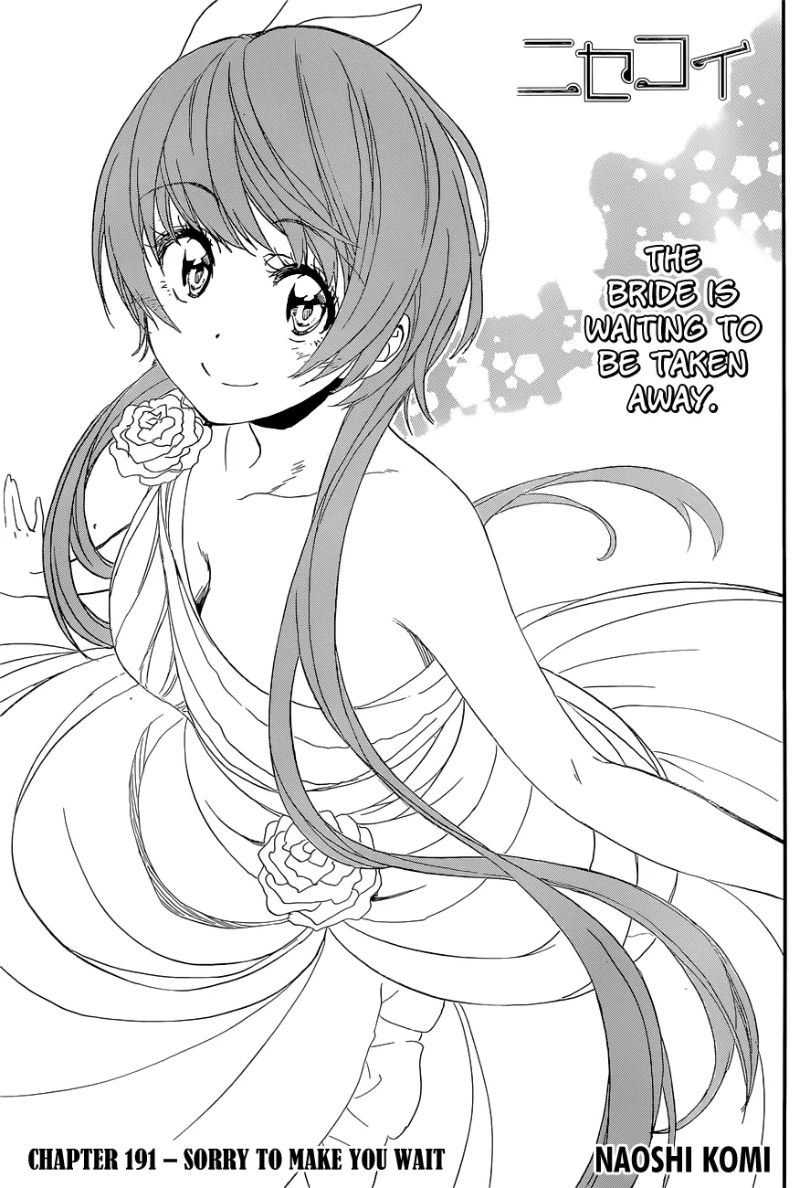 Read Nisekoi Chapter 191 - Sorry To Make You Wait Online