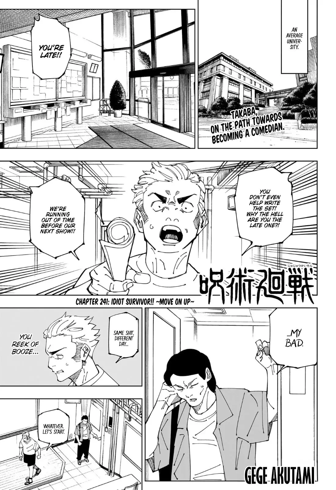 Read Jujutsu Kaisen Chapter 241 - Idiot Survivor!! ~Move On Up~ Online