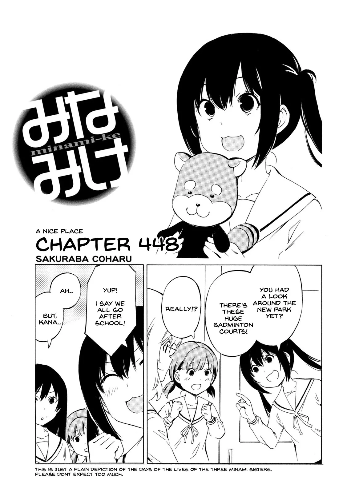 Read Minami-ke Chapter 448 - A Nice Place Online