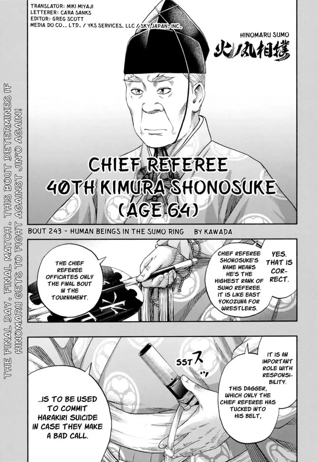 Read Hinomaru Zumou Chapter 243 - Human Beings in the Sumo Ring Online