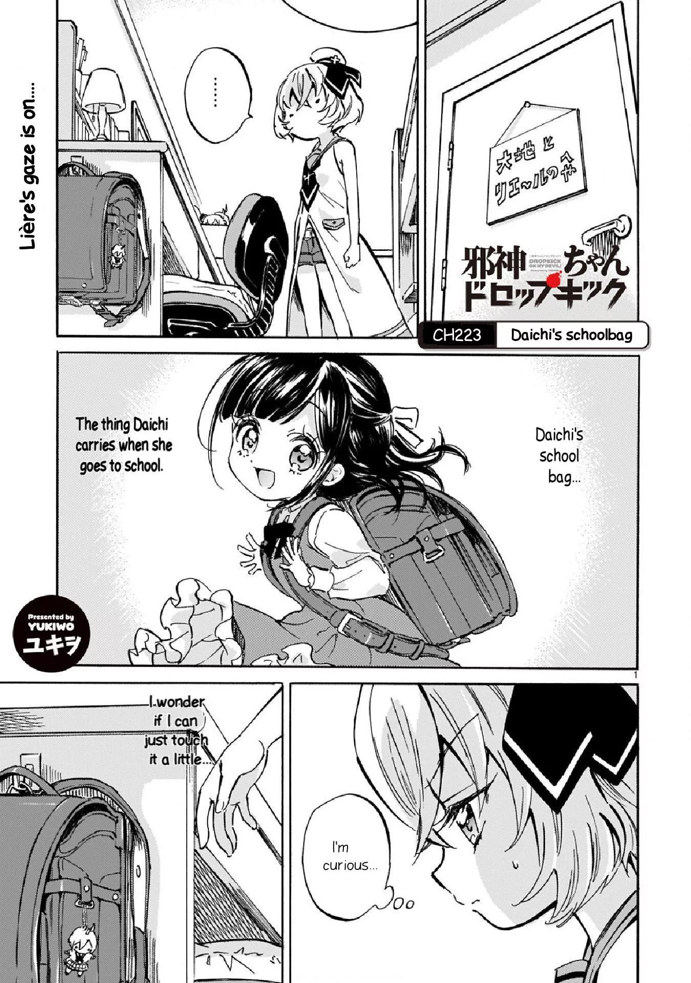 Read Jashin-chan Dropkick Chapter 223 - Daichi's schoolbag Online