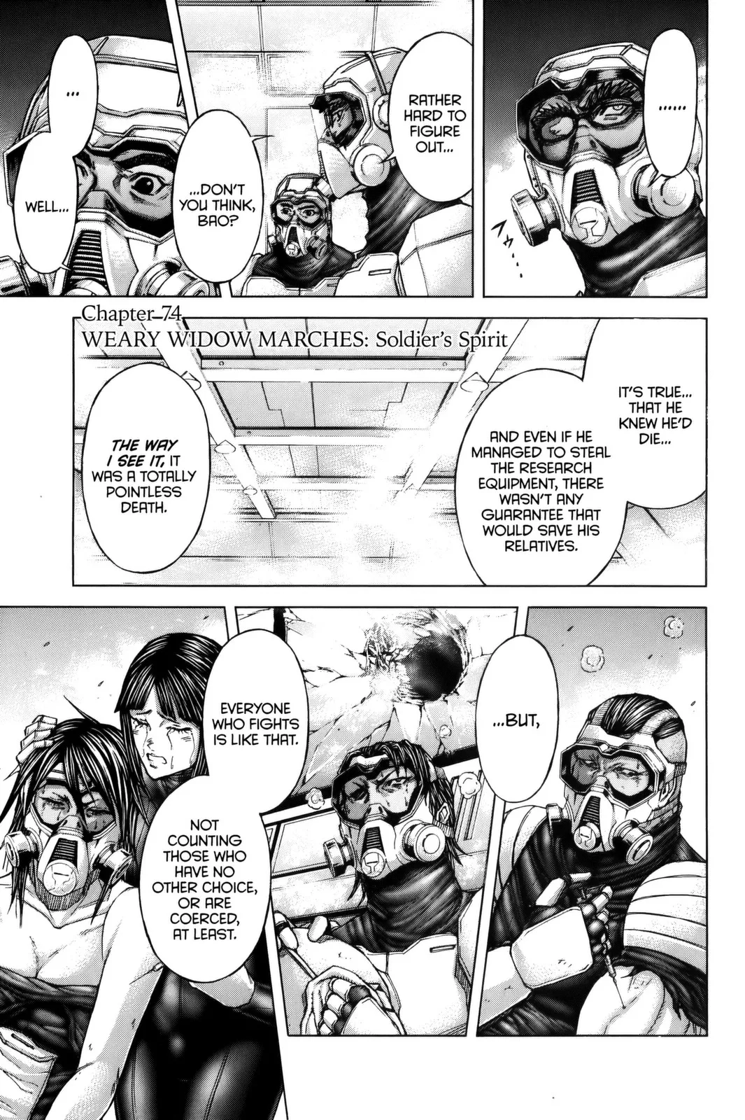 Read Terra Formars Chapter 74 - WEARY WIDOW MARCHES Soldiers Spirit Online