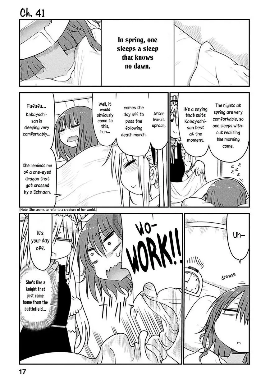 Read Kobayashi-san Chi no Maid Dragon Chapter 41 - Tooru and Sleep Online