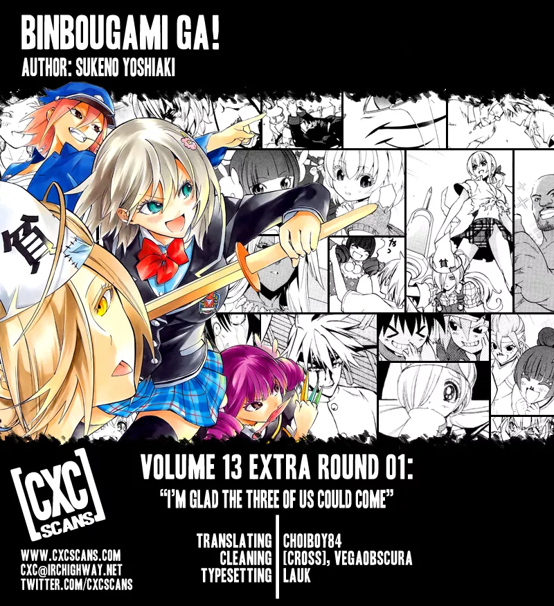 Read Binbougami ga! Chapter 60.1 - Extra Round 1: I'm Glad the Three of Us Could Come Online