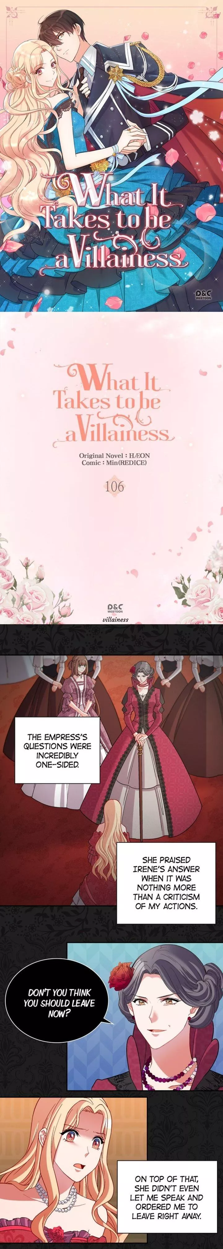 Read What It Takes to Be a Villainess Chapter 106 Online