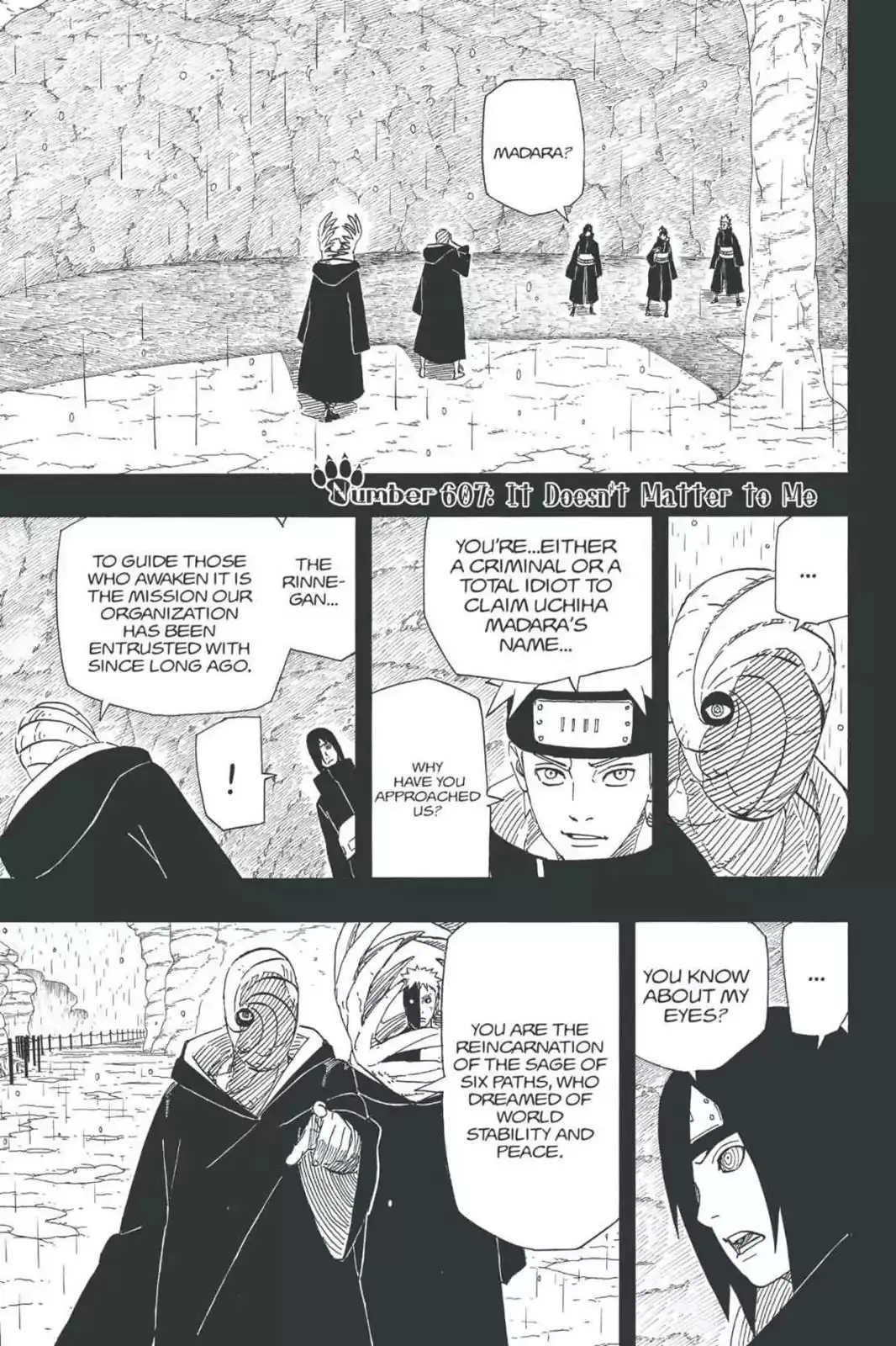 Read Naruto Chapter 607 - It Doesn't Matter To Me Online