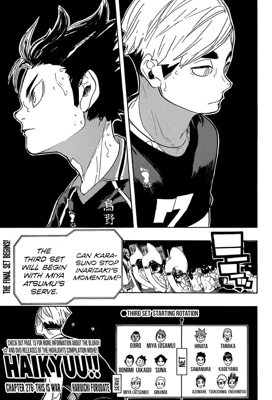 Read Haikyu!! Chapter 276 - This Is War Online