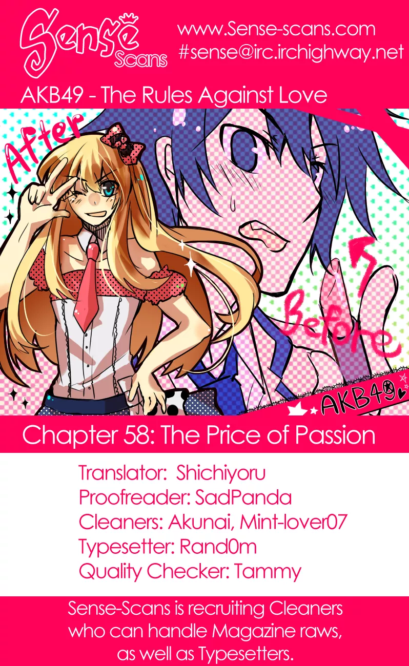 Read AKB49 – Renai Kinshi Jourei Chapter 58 - Prince of Passion Online