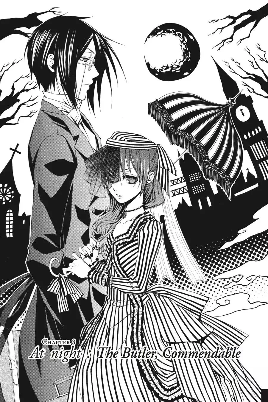 Read Kuroshitsuji Chapter 8 - At night: The Butler, Commendable Online