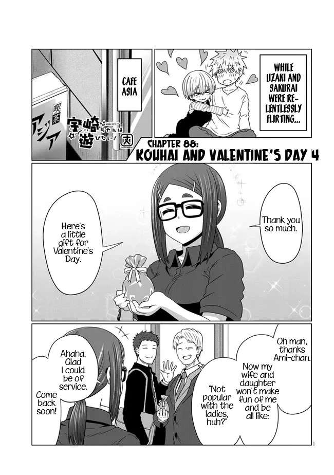 Read Uzaki-chan wa Asobitai! Chapter 88 - Kouhai and Valentine's Day 4 Online