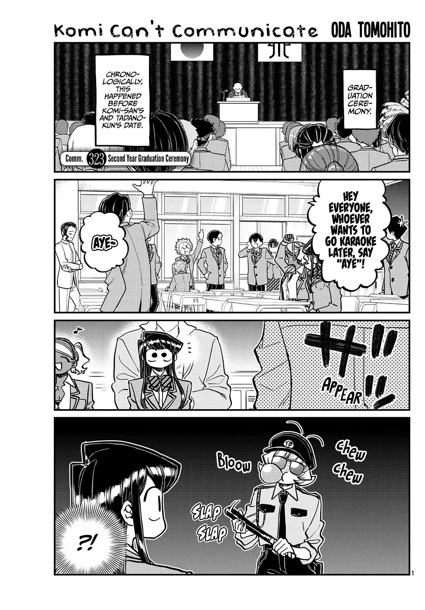 Read Komi-san wa Komyushou Desu Chapter 323 - Second Year Graduation Ceremony Online