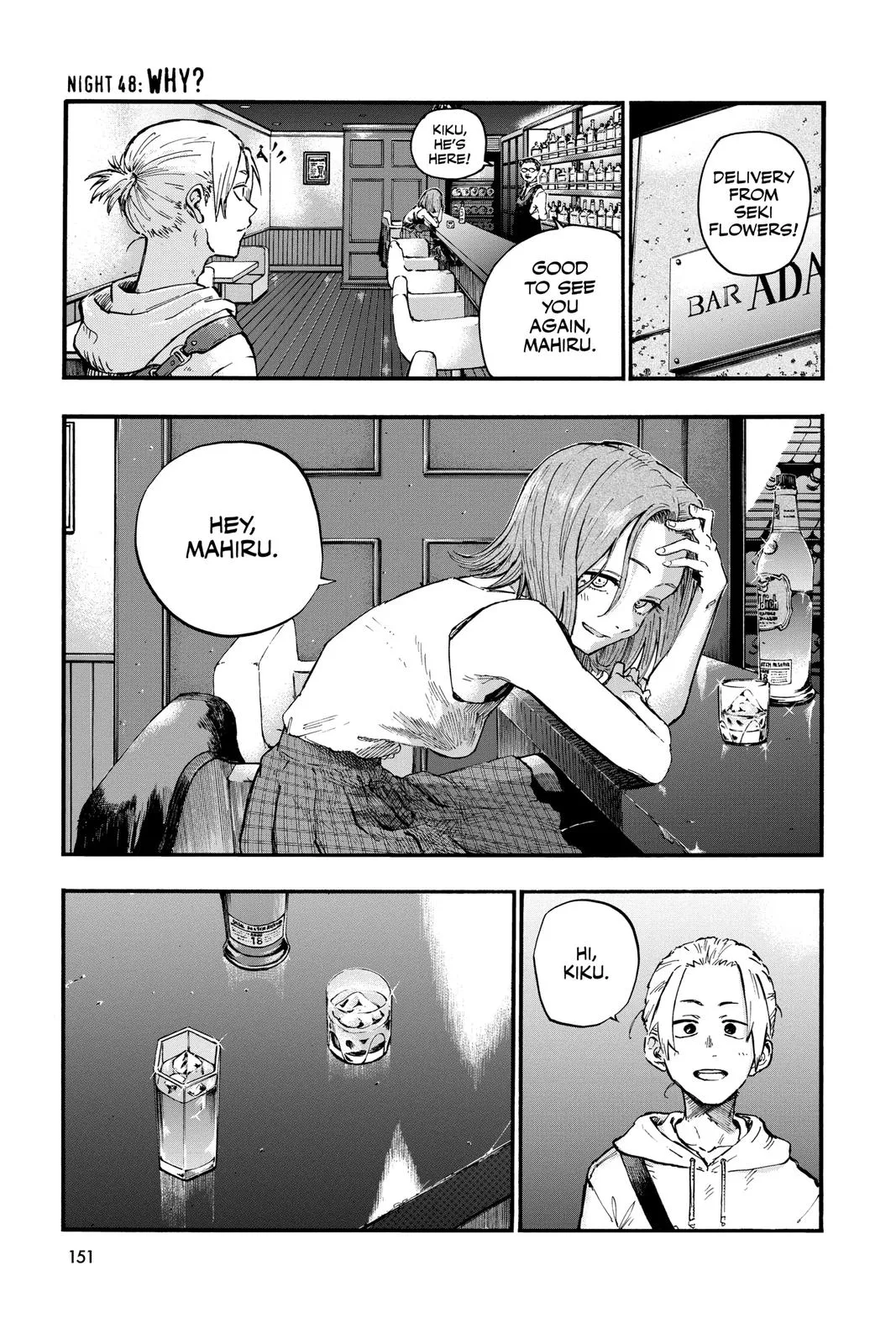 Read Yofukashi no Uta Chapter 48 Online