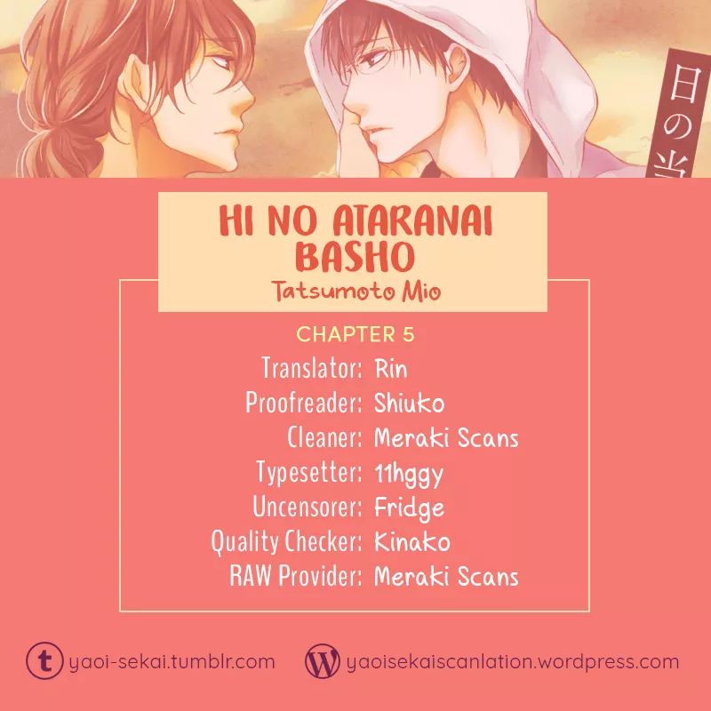 Read Hi no Ataranai Basho Chapter 5 Online
