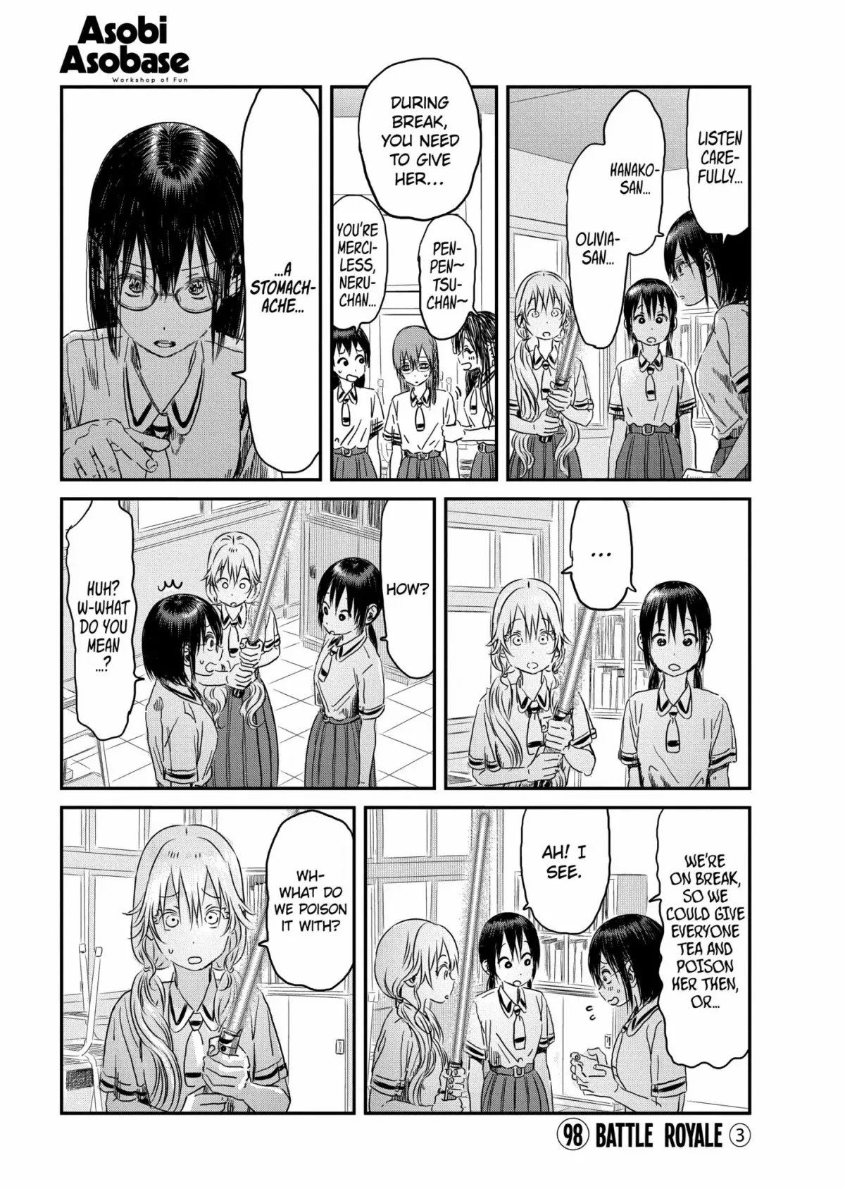 Read Asobi Asobase Chapter 98 - Battle Royale Part 3 Online